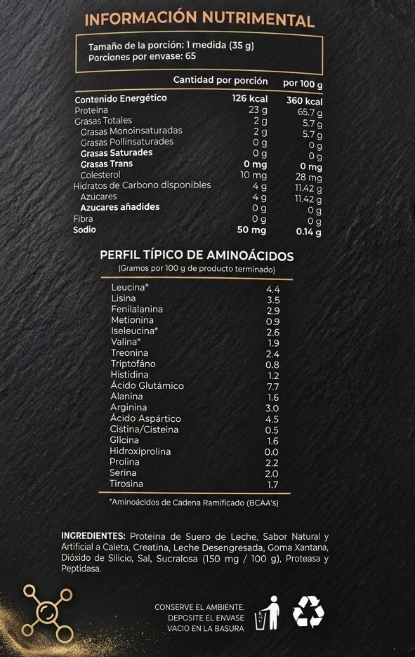 PROTEINA WHEY SABOR CAJETA