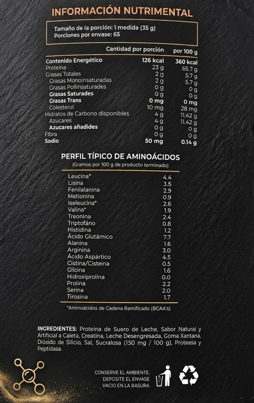 PROTEINA WHEY SABOR CAJETA
